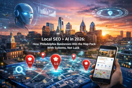 Philadelphia AI and SEO digital marketing concept