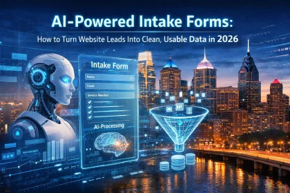 AI-powered intake forms converting leads into data
