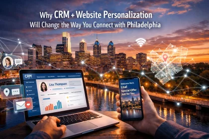 CRM and website personalization connecting Philadelphia businesses