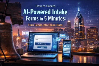 AI-powered intake forms creation tutorial image