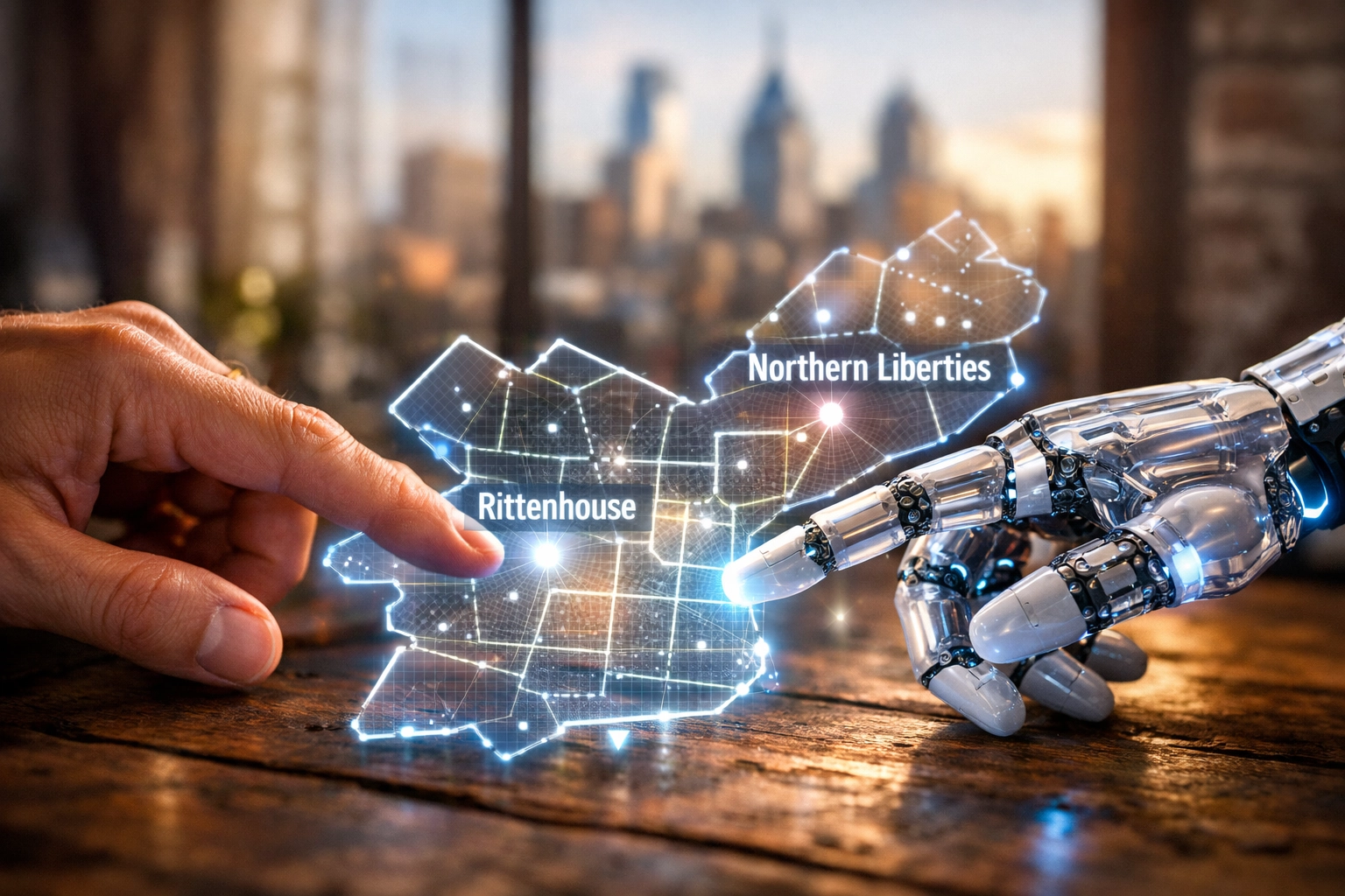 AI integrations and human expertise optimizing Philadelphia local SEO across Fishtown and city neighborhoods.
