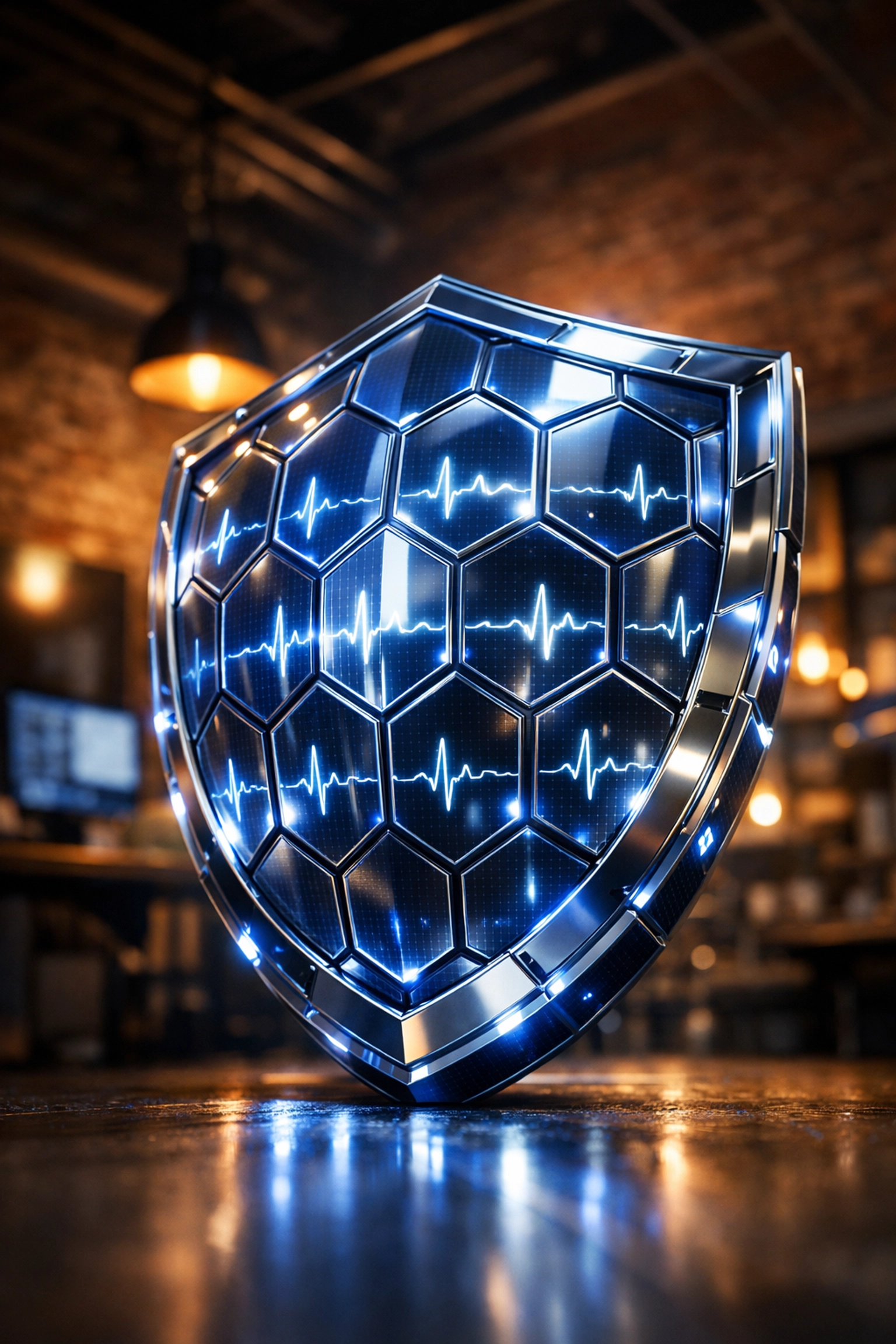 Digital security shield protecting website intake data for a Philadelphia-based small business.