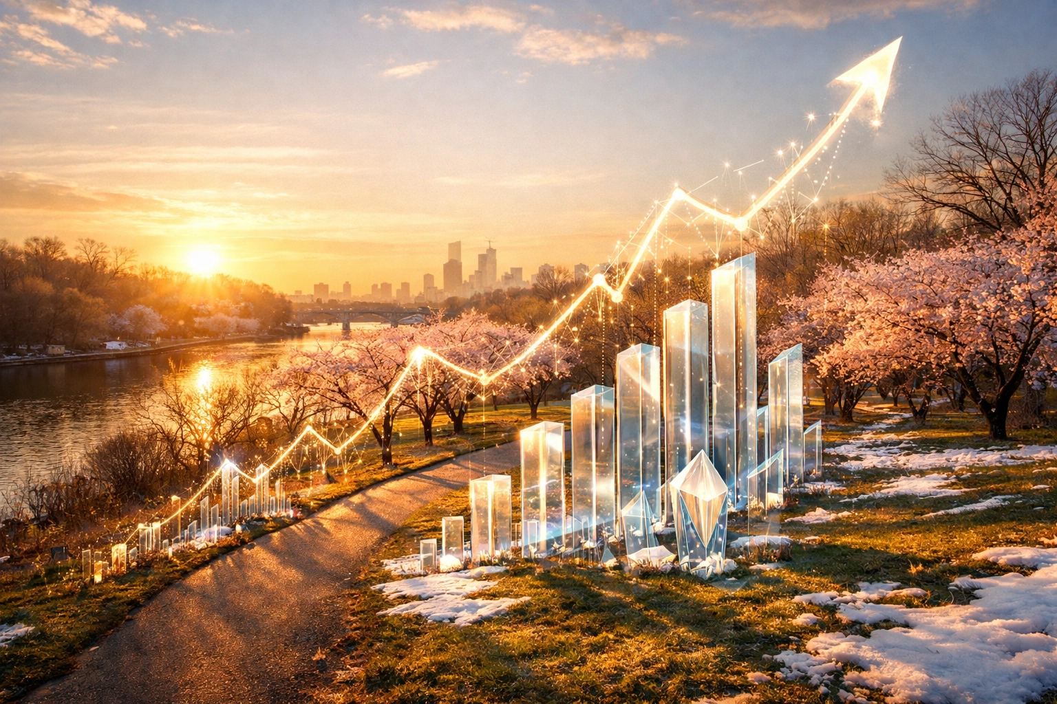 Visualizing predictive analytics for Philadelphia local SEO trends in Fairmount Park during peak spring search season.