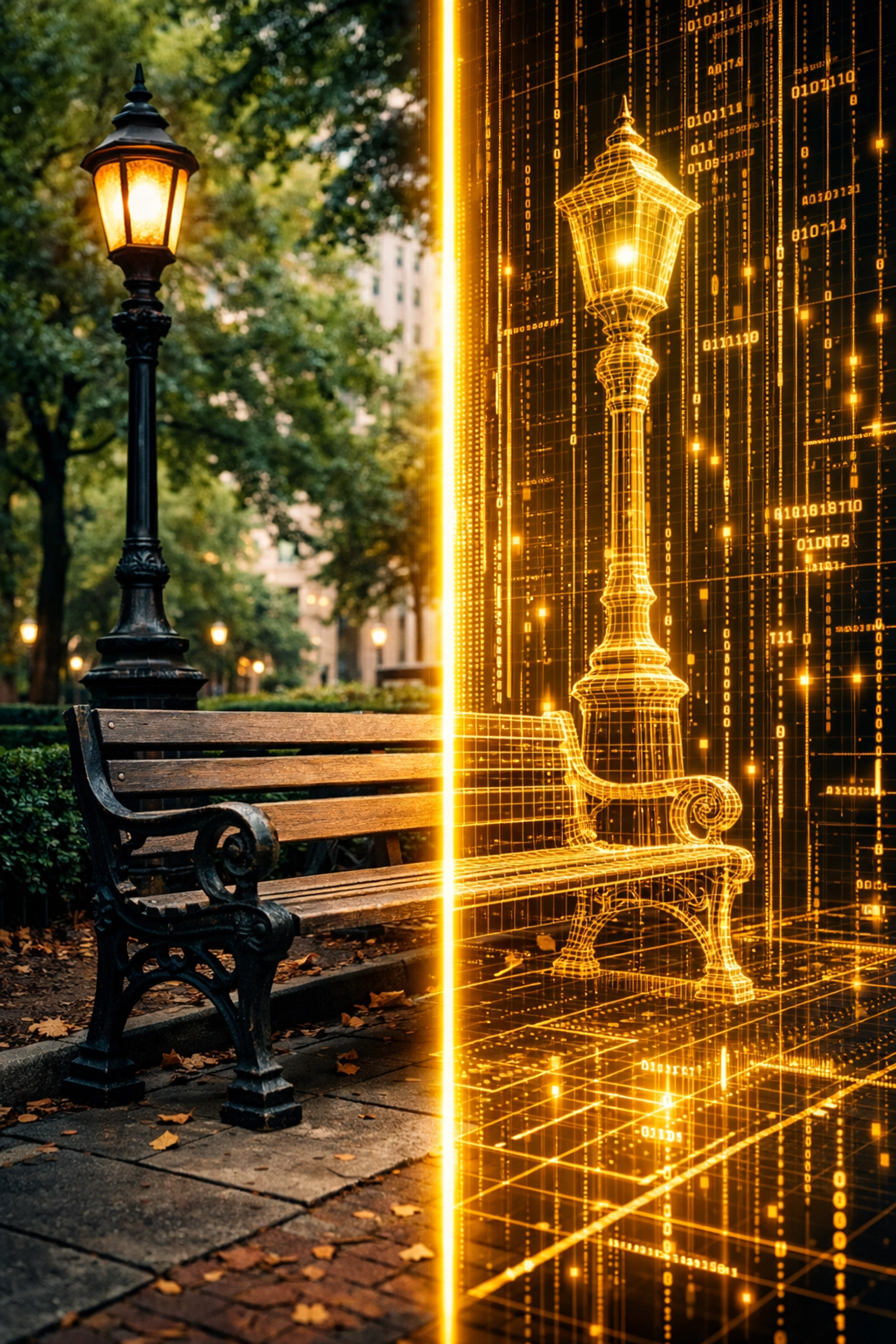 Rittenhouse Square park bench illustrating the mix of historic Philadelphia and custom AI web design solutions.