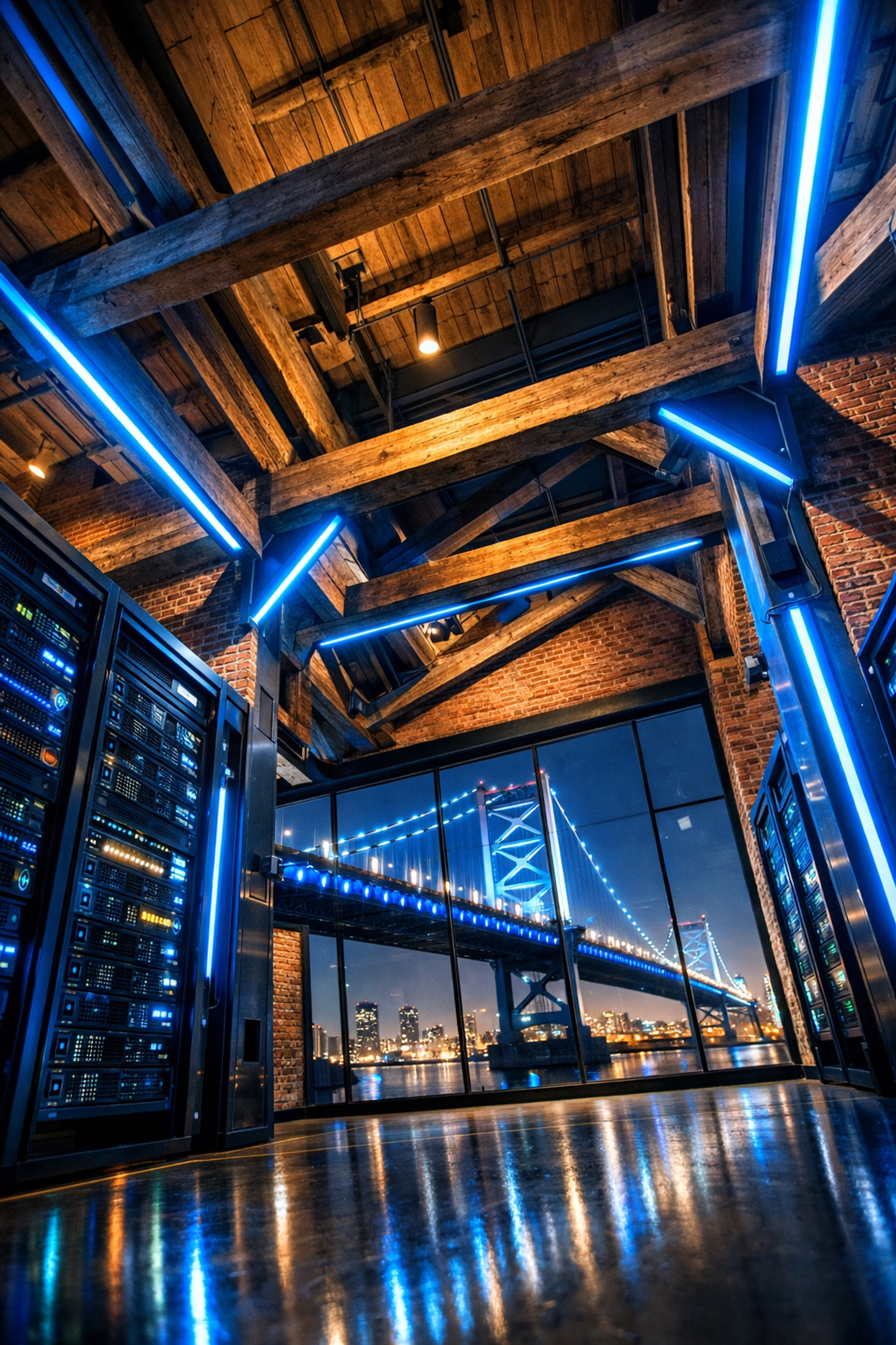 Scalable website architecture and server technology in a Philadelphia tech office for 2026 business growth.