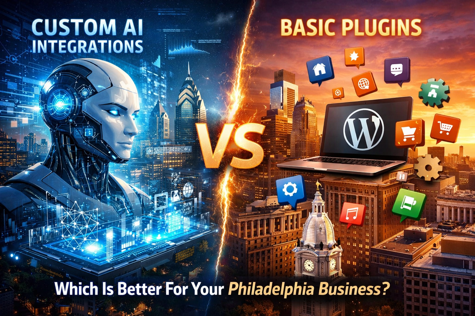[HERO] Custom AI Integrations Vs. Business Plugins: Which Is Better For Your Philadelphia Business?