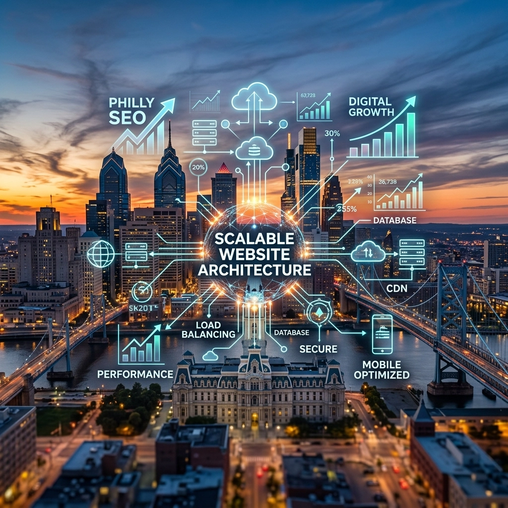 Scalable website architecture and digital growth concepts