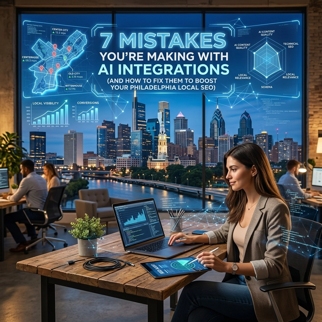 AI integration mistakes and SEO tips in Philadelphia