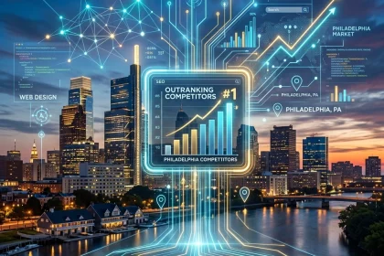Philadelphia SEO and AI digital growth visualization