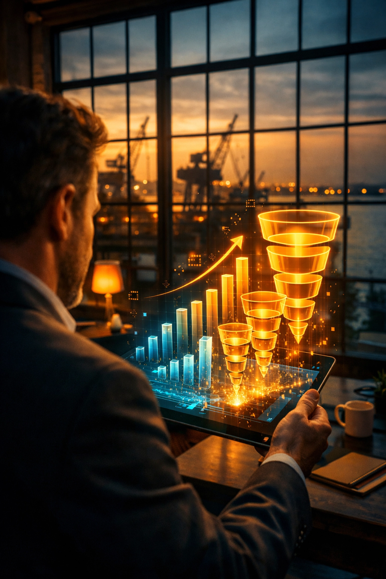 Philadelphia business owner using AI tracking to convert web traffic into revenue through local SEO services.