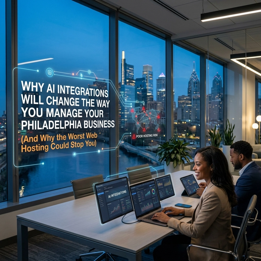 Professionals discuss AI integrations in Philadelphia office