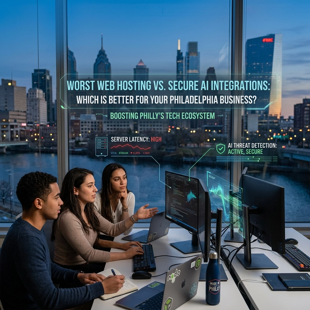 Team discussing AI integrations in Philadelphia office