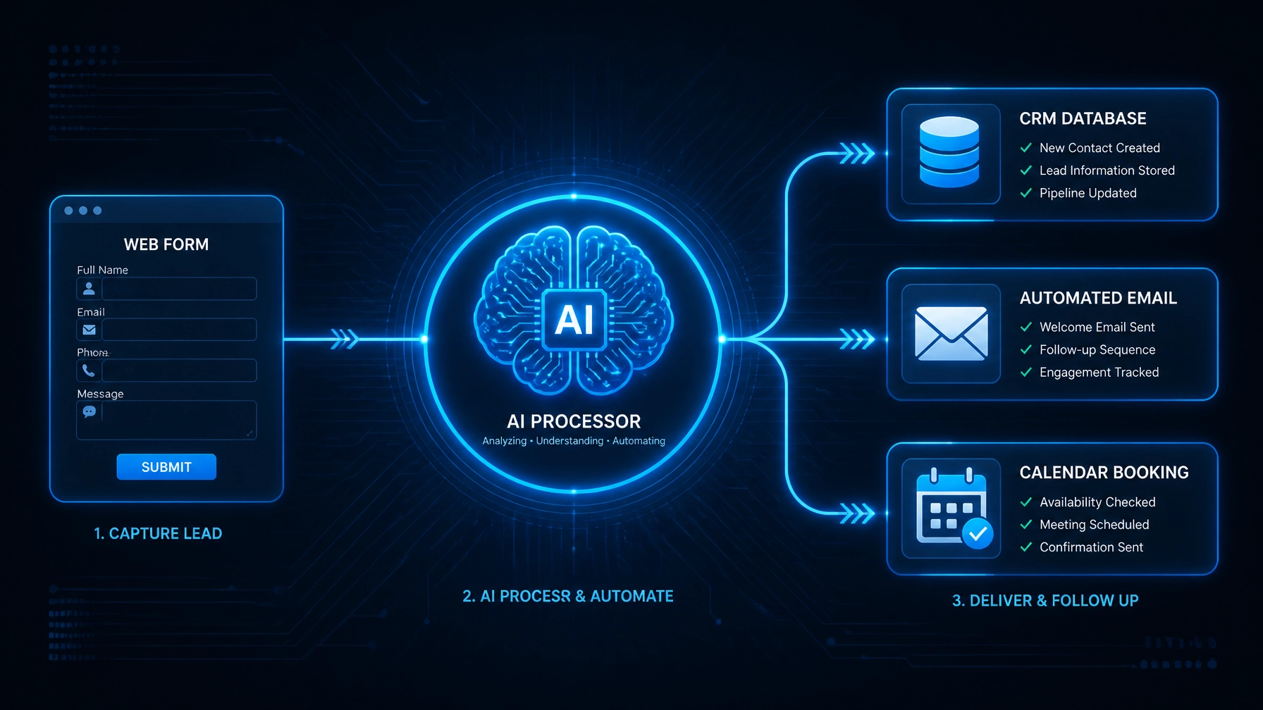 AI Automation workflow diagram