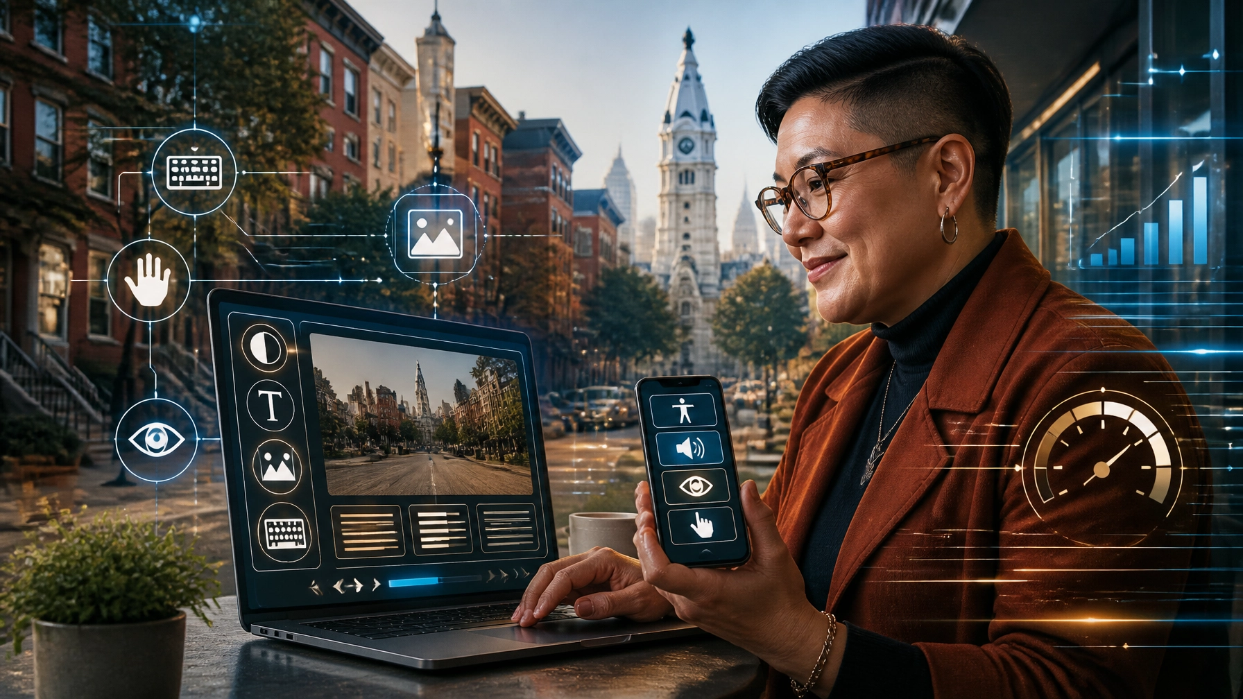 Accessible, future-ready web design with Philadelphia technology overlays